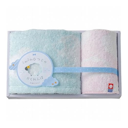 天使のふわもこ ふわふわひつじのかくれんぼ ウォッシュタオル&タオルハンカチ C5068010 雑貨 ホビー インテリア 雑貨 雑貨品(代引不可)
