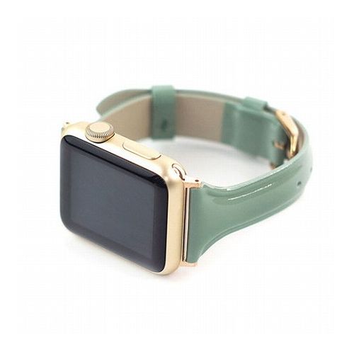 WEARPLANET Slim Line 本革 エナメルバンド for Apple Watch 41/40/38mm モスグリーン WP23101AWGR スマートフォン タブレット 携帯電話 iPhone Apple Watch用アクセサリ(代引不可)【メール便配送】【送料無料】 WEARPLANET Slim Line 本革 エナメルバンド for Apple Watch 41/40/38mm モスグリーン WP23101AWGR スマートフォン タブレット 携帯電話 iPhone Apple Watch用アクセサリ(代引不可)【メール便配送】【送料無料】