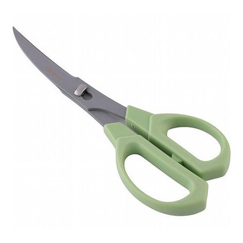 ニッケン刃物 キッチンハサミ CURVEST グリーン CU-18G 雑貨 ホビー インテリア 雑貨 雑貨品(代引不可)【メール便配送】【送料無料】