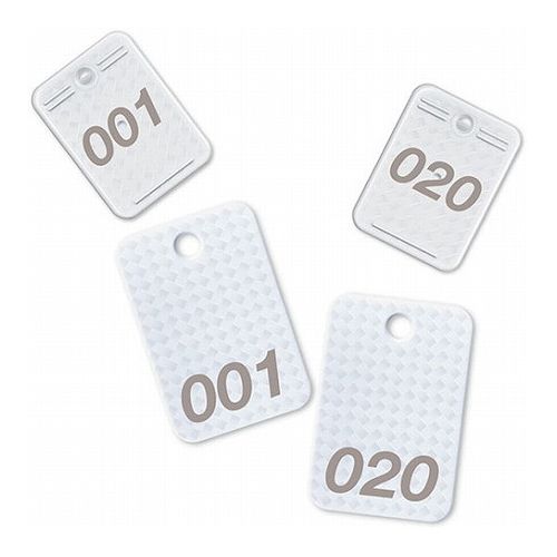 オープン工業 メッシュ調 クロークチケット (1~20) 白 OPEN-K-BF-160-WH 雑貨 ホビー インテリア 雑貨 雑貨品(代引不可)(3)