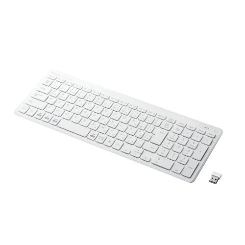 Wireless - エレコム ワイヤレスコンパクトキーボード パンタグラフ式 薄型 ホワイト TK-FDP099TWH TK-FDP099TWH パソコン(代引不可)【送料無料】