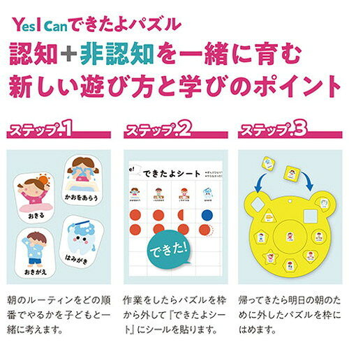 リコメン堂のARTEC ボーク重子先生監修 Yes I can できたよパズル ATC21583(代引不可)｜アングル3