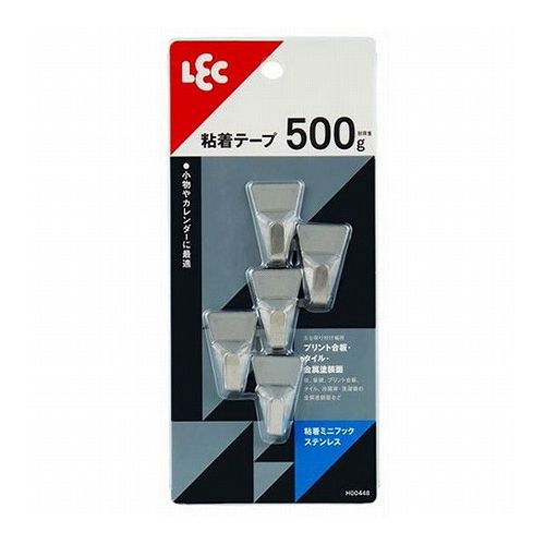 粘着ミニフック ステンレス 5個入粘着ミニフック ステンレス 5個入本体サイズ(約) : W20xD10xH30mm取り付け方法 : 粘着粘着テープ荷重(約) : 500g包装形態 : ブリスター台紙(1台紙5個付)本体 : ステンレス鋼板生産国 : 中国【代引きについて】こちらの商品は、代引きでの出荷は受け付けておりません。【送料について】北海道、沖縄、離島は送料を頂きます。