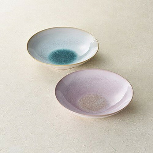 ガラス釉ペア皿 K20706039 雑貨(代引不可)【送料無料】(3)