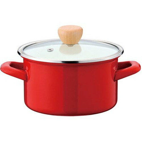 乐天商城 - パール金属 プチクック ホーロークックポット15cm レッド HB-1366 キッチン雑貨(代引不可)