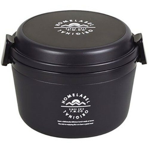 パール金属 ホームレーベル どんぶりランチジャー770 ブラック HB-4739 キッチン家電(代引不可)