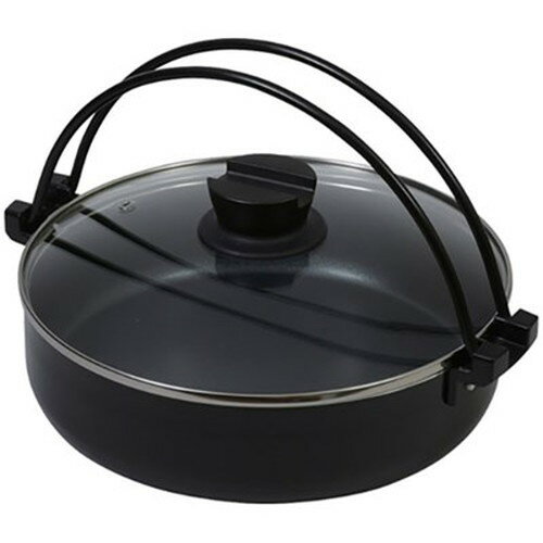 Sukiyaki Pots - パール金属 おうち御膳 ふっ素加工IH対応ガラス蓋付すきやき鍋26cm HB-5857 キッチン雑貨(代引不可)