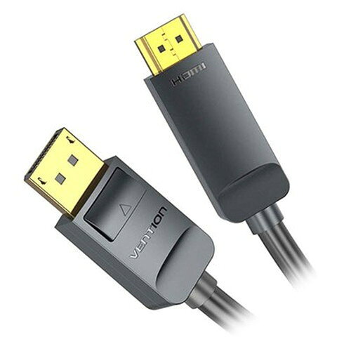 4KDisplayPorttoHDMIケーブル2mブラック特長カラー:ブラックインターフェース:DPオス/HDMIオスインターフェース技術:金メッキ解像度:4K/30Hzコンダクター素材:錫引き銅シェル:PVCチップ:TI149シールド:アルミホイル+アース線+組紐ジャケット:PVCAWG:1-3m:30AWG5m:28AWGOD:7.0mm長さ:2mパッケージ:PEバッグ仕様保証期間:1年間生産国:中国パッケージサイズ:260×30×190mmパッケージ重量:143gメーカー名：VENTION【代引きについて】こちらの商品は、代引きでの出荷は受け付けておりません。【送料について】北海道、沖縄、離島は送料を頂きます。
