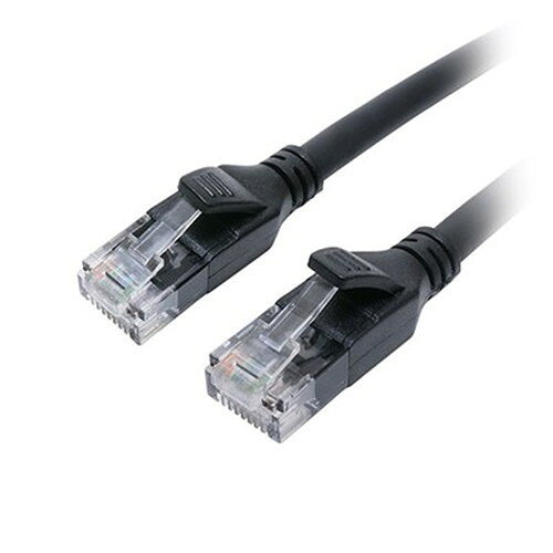 【5個セット】 MCO CAT.6A LANケーブル スタンダード ブラック 1m C6A-01BKX5 パソコン周辺機器(代引不可)