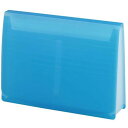 【5個セット】 LIHIT LAB. AQUA DROPs エクスパンディングファイル A4 青 A-5050-8-BLX5 雑貨(代引不可)【送料無料】