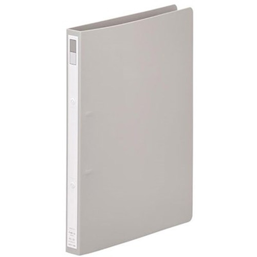 【10個セット】 LIHIT LAB. P.P.リングファイル A4S 2穴 グレー F-867-12-GYX10 雑...