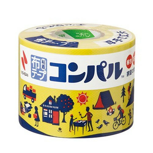 【5個セット】 ニチバン 布粘着テープ コンパル 黄 NB-CPN2-50X5 雑貨(代引不可)