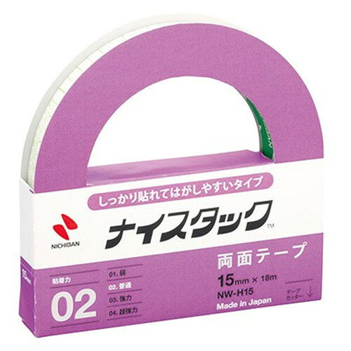 テープ基材の強度が強いので、はがす時、ガラスやスチール家具にテープが残りにくいです。特長●テープ基材の強度が強いので、はがす時、ガラスやスチール家具にテープが残りにくいです。●テープ基材に古紙配合率40%の再生紙を使用したグリーン購入票対象商品です。●ホルダー、巻心は再生紙を使用しています。●カッターつき。●ホルダーはミシン目つきで、分別廃棄がしやすいです。仕様●大巻●古紙配合率40%再生紙-アクリル系●テープ基材、ホルダー、巻心は再生紙を使用しています。●生産国:日本メーカー名：ニチバン原産国：日本【代引きについて】こちらの商品は、代引きでの出荷は受け付けておりません。【送料について】北海道、沖縄、離島は送料を頂きます。