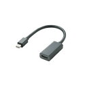 エレコム Mini DisplayPort-HDMI変換アダプタ AD-MDPHDMIBK(代引不可)【メール便配送】【送料無料】