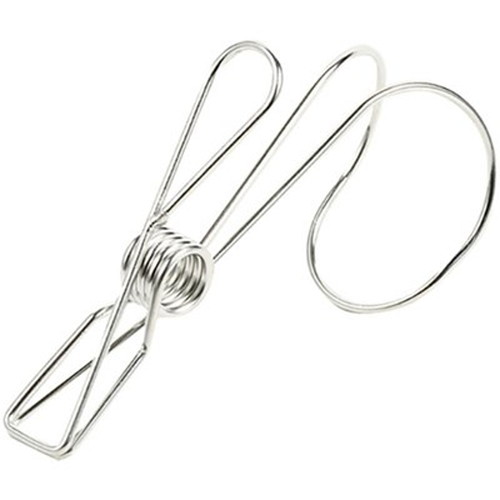 【5セット】 パール金属 メタリア ステンレス製かけられるマルチクリップ4個セット 太パイプ用 HB-6180..