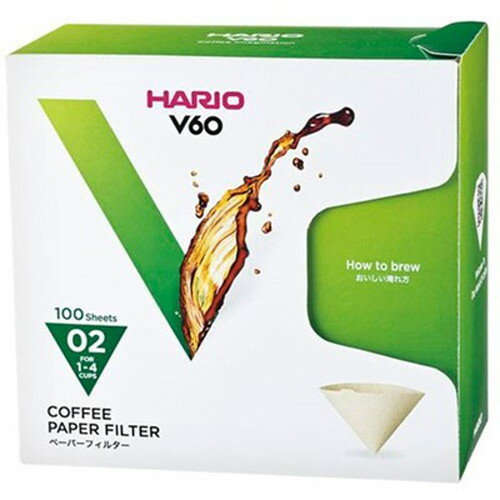 【5セット】 HARIO V60用ペーパーフィルターM 1~4杯用 100枚入 VCF-02-100MKX5 キッチン雑貨(代引不可)
