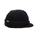 MACK BARRY マクバリー 【BEANIE ビーニー 】 M VISOR CAP BEANIE ブラック MCBRY72812 帽子(代引不可)【メール便配送】【送料無料】
