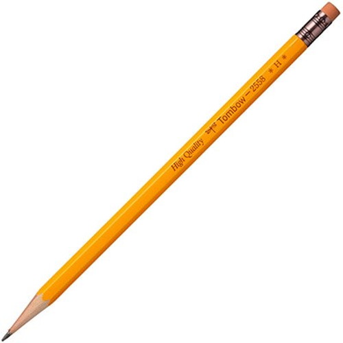 H - トンボ鉛筆 消しゴム付鉛筆 2558 H 1ダース 12本 Tombow-2558-H 雑貨(代引不可)【メール便配送】【送料無料】