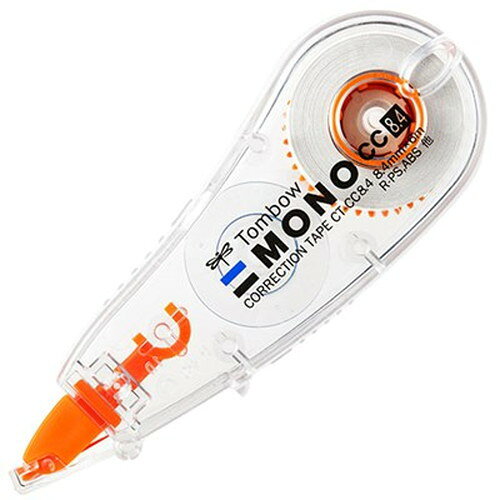 小さくても高性能!MONO品質を凝縮したコンパクト修正テープ。特長密着不良を起こさないよう手ブレを補正する可動式ヘッド付き。最大サイズの8.4幅は、見出しの大きな文字や手書き文字を消すのに最適です。コンパクトサイズですが適度な厚みがあるので、小さくても握りやすく安定した引き心地です。仕様幅8.4mm×長さ6m/使いきり・縦引きタイプ手ブレ補正ヘッド/開閉式ヘッドカバー付巻き取りボタン付本体:PS樹脂生産国:ベトナムメーカー名：トンボ鉛筆【配送について】こちらはメール便での発送となります。メール便でのお届はポストインです。下記の事項は対応できませんのでご確認ください。■時間指定・到着日指定はできません。■代金引き換えでのお支払いはできません。■お荷物の現在地追跡はできません。※他の商品との同梱不可