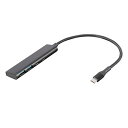 ナカバヤシ USB3.2Gen1Type-C4ポート Cx2/Ax2 アルミハブ/ブラック UH-C3364BK パソコン周辺機器(代引不可)(2)