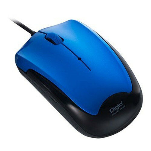 Other - Digio デジオ 有線静音3ボタンBlueLEDマウス ブルー MUS-UKT124BL パソコン周辺機器(代引不可)