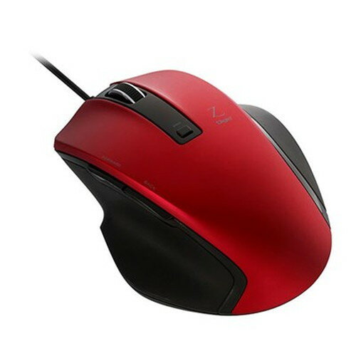 Digio デジオ 有線5ボタンBlueLEDマウス レッド MUS-UKF130R パソコン周辺機器(代引不可)