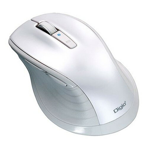 Digio デジオ F_line Bluetooth静音5ボタンBlueLEDマウス Lサイズ ホワイト MUS-BKF149W パソコン周辺機器(代引不可)【送料無料】 Digio デジオ F_line Bluetooth静音5ボタンBlueLEDマウス Lサイズ ホワイト MUS-BKF149W パソコン周辺機器(代引不可)【送料無料】