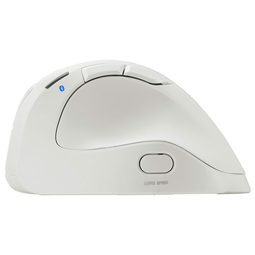 リコメン堂のDigio デジオ 高速スクロール Bluetooth5.0 エルゴノミクス5ボタン BlueLEDマウス ホワイト MUS-BKF177W パソコン周辺機器(代引不可)【送料無料】｜アングル3