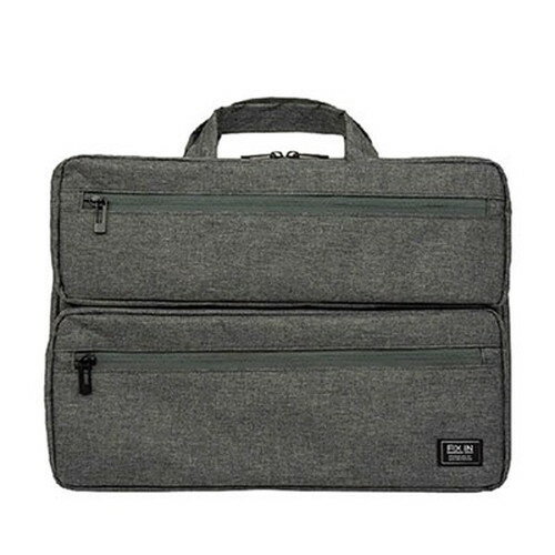 ナカバヤシ 15インチ汎用PCインナーバッグ 2ポケット付 グレー SZC-FC151908GY 雑貨(代引不可)