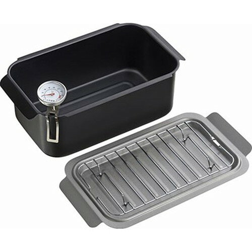 Ih/Gas Compatible - ポコフリット IH対応角型揚げ鍋 温度計・アミ付 B9130094 インテリア(代引不可)