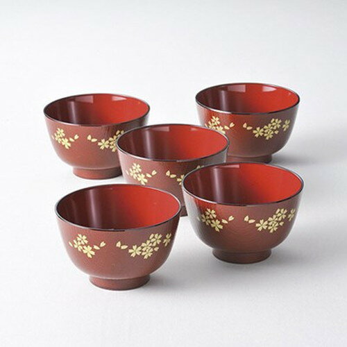 京小花レンジ汁椀5客特長便利で丈夫、使いやすい。家庭用食洗機使用可。仕様●ブランド名:山中塗●入数:40●サイズ:径11.5×7.2cm●材質:PET・ABS樹脂(ウレタン塗装)●本体重量:約500g●生産国:JPN●機能アイコン01:電子レンジOKメーカー名：ノーブランド原産国：日本【代引きについて】こちらの商品は、代引きでの出荷は受け付けておりません。【送料について】北海道、沖縄、離島は送料を頂きます。