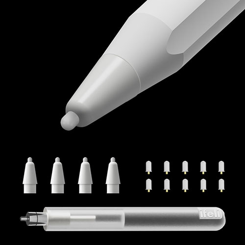 ifeli ペーパーライクフィルム用ペン先+芯交換キット for Apple Pencil IF00092 iPad(代引不可)【メール便配送】【送料無料】