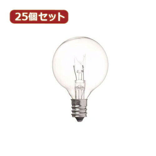 Other - YAZAWA 【25個セット】 ベビーボール球25WクリアE12 G401225CX25 家電 照明器具 照明器具【送料無料】