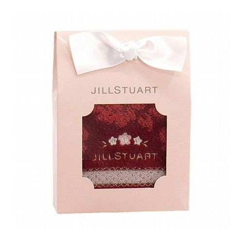 JILL STUART ジルスチュアート ポンポネ タオルハンカチ レッド 25×25cm C6047537(代引不可)