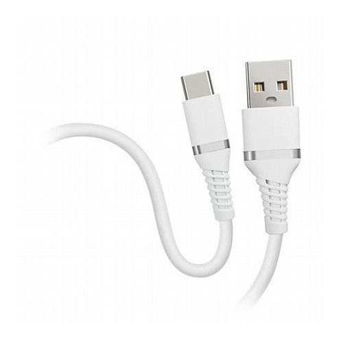 【10本セット】 HIDISC やわらかケーブル USB-A to Type-C ホワイト HD-SACC1WHX10(代引不可)