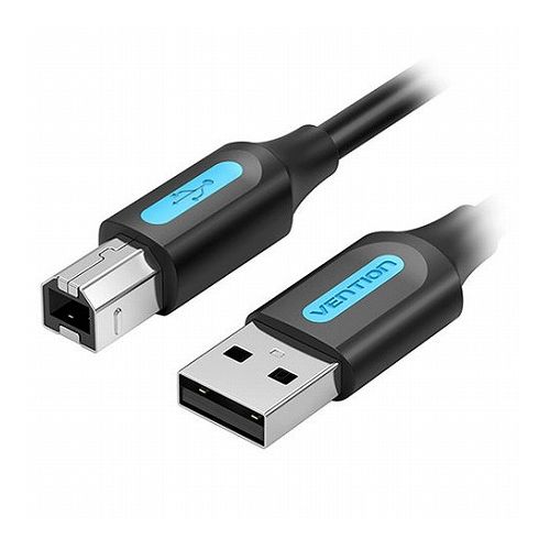 【10本セット】 VENTION USB 2.0 A Male to B Maleケーブル PVC Type 1m ブラック CO-7194X10(代引不可)