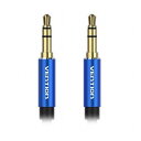 【5本セット】 VENTION 3.5mm Male to Male オーディオケーブル コットン編み アルミニウム合金 2m ブルー BA-4544X5(代引不可)(2)