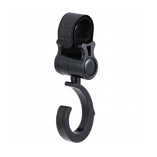 【5セット】 ARTEC ベビーカー用回転フック 2ヶ組 耐荷重約3~4kg 360度回転 ATC75537X5(代引不可)