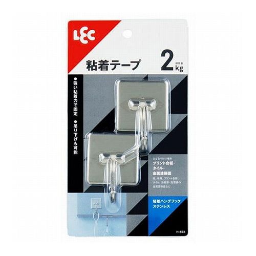 粘着ハングフックステンレス特長レックの粘着ハングフックステンレス仕様本体サイズ(約):W40xD20xH55mm取り付け方法:粘着粘着テープ荷重(約):2kg包装形態:ブリスター台紙(1台紙2個付)支持部:ステンレス鋼板フック:ステンレス鋼線生産国:中国【代引きについて】こちらの商品は、代引きでの出荷は受け付けておりません。【送料について】北海道、沖縄、離島は送料を頂きます。
