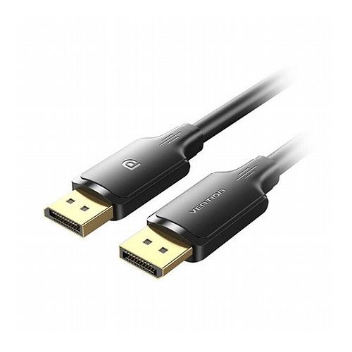 【3本セット】 VENTION DPケーブル Male to Male 4K対応 2m ブラック HA-0521X3(代引不可)