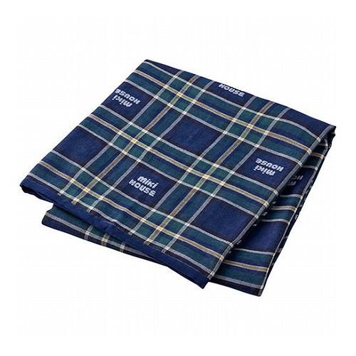 ミキハウス マルチケット 紺 90×90cm C6034589(代引不可)【送料無料】