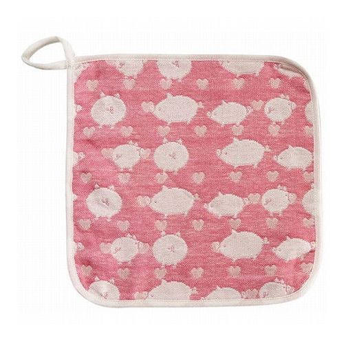 エレファントインファント フラッフィーガーゼ ループ付きハンカチ ピンク 約25×25cm C6074515(代引不可)