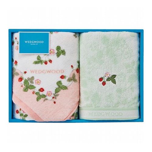 ウェッジウッド ワイルドストロベリー フェイスタオル2P ピンク 34×75cm C6049538(代引不可)