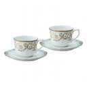 ノリタケ ソフィランス コーヒー碗皿ペアセット カップφ8.9×6.8cm、ソーサーφ15.7cm C6091564(代引不可)【送料無料】