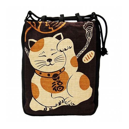 ヤマコー てまひま工房 厄除け粋柄 信玄袋 招き猫 yamaco88575(代引不可) ヤマコー てまひま工房 厄除け粋柄 信玄袋 招き猫 yamaco88575(代引不可)