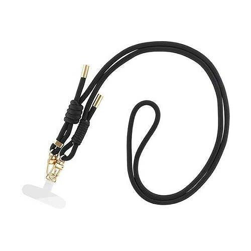 LEPLUS NEXT スマートフォン(汎用) ショルダーストラップ SHOULTY MULTI STRAP Wフックベーシックタイプ ブラック LN-SS11BK