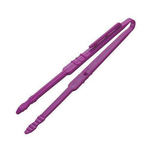 【10本セット】 田辺金具 おやつトング パープル TK-1610X10【送料無料】
