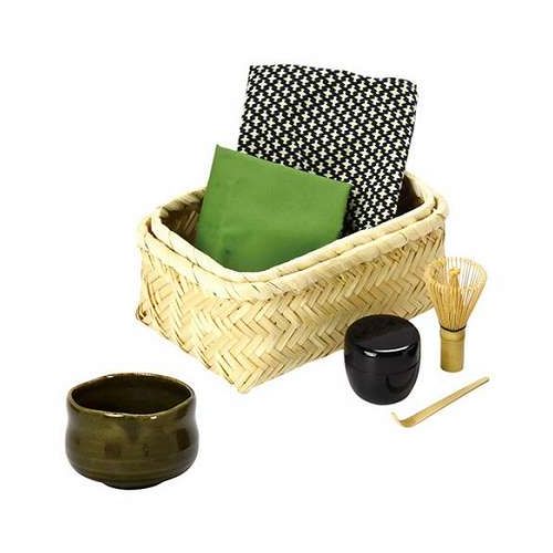 ヤマコー てまひま工房 New茶器茶喜お抹茶セット(茶碗・棗・茶せん・茶さじ・敷き...