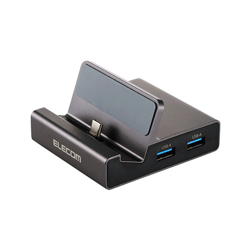 エレコム 6in1 スマホスタンド型ドッキングステーション 充電しながらスマホを大画面に投影 グレー DST..