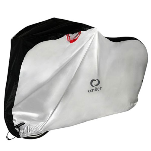 ライズクリエイション creer 自転車カバー 大人用 確かな撥水性と耐久性 シルバー C017-SILVER(代引不可)【送料無料】